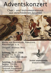 Konzertplakat Adventskonzert