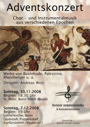 Konzertplakat Adventskonzert