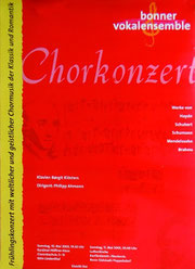 Konzertplakat Chorkonzert 2003