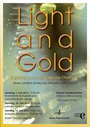 Konzertplakat Light and Gold