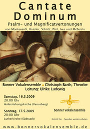 Konzertplakat Cantate Dominum