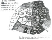 Taux de décèse lié à la tuberculose selon les quartiers de Paris