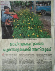 Article about Anirudh's garden