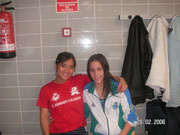 Laura (Dcha.) y amiga del Cerrado