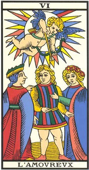 l'amoureux interprétation signification tarot de marseille 