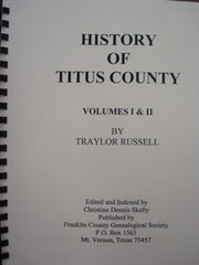 Cover of History of Titus County, Texas, Volumes I and II (Russell)