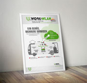 Plakat Stahl Computertechnik / vWORK