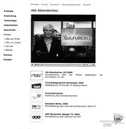 Homepage "Presse - Über uns (Video)" der Firma Sulfurcell bis 17.1.2011 