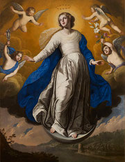 Francesco de Rosa (attribué à), L'Immaculée conception, huile sur toile, musée des beaux-arts de Brest.