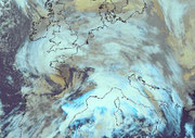 Image satellite de la tempête Xynthia