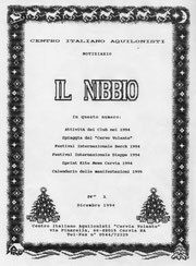 Prima pagina del Nibbio n°1 Dic 94