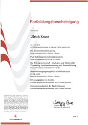 Fortbildungsbescheinigung 2009