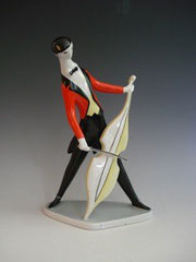 Zsolnay, János Török, Figurine, 1960s