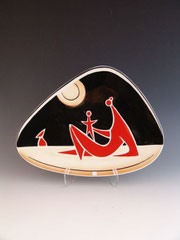 Zsolnay, János Török, Plate, 1960s