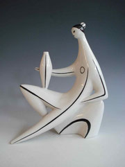 Zsolnay, János Török, Figurine, 1960s