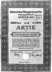 Margarine-Aktie