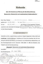 Masseur und med. Bademeister