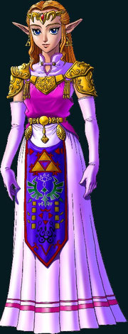 Zelda in "Ocarina of Time", originale Promo-Konzeptgrafik ©Nintendo