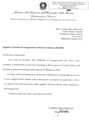 Invito del Ministro