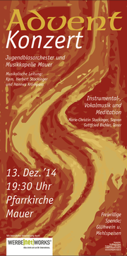 Adventkonzert Flyer