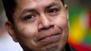 Jose Figueroa is seen at a rally in downtown Vancouver, B.C.