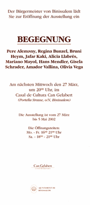 Der Bürgermeister von Binissalem lädt zur Eröffnung ein