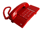 TELEFONO DE SOBREMESA ITT ROJO BOTONES  / REF: TLF-020 / 1 Unidad / Arriendo: $ 10.000  / Garantía: $ 40.000