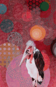 Albert im All, 2024, 100 x 65 cm