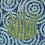 Gras, 2025, 30 x 30 cm, Acryl auf Holz
