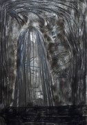  Der Tod und das Mädchen - 59,5 x 42 cm - 1991 - Mischtechnik - Malerei auf Papier
