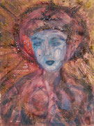 Inana - Rote Madonna - 40 x 30 cm - 2020 - Acryl - Malerei auf Leinwand