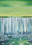 Wasserfall im Elfenland   50cm x 70 cm   (verkauft)