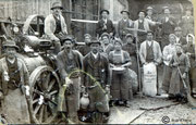 Maschindreschen beim "Goldfried in Bachleiten"