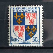1953 Armoiries des provinces française - 6eme série dessiné par Robert Louis