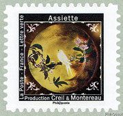 2019 - Au pays des merveilles - Assiette production CREIL et Montereau Sèvres, cité de la céramique -CHRISTELLE GUENOT
