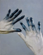 "Accident" 2026　410×318mm　Oil on canvas