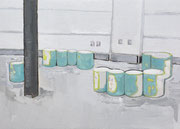 “Leave" 2025　242×333mm Oil on canvas