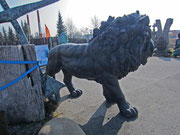 Riesiger Löwe aus Bronze - Yin & Yang Asiatika - Klaus Dellefant