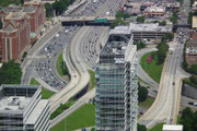 Zum Schluss noch einen Blick auf die Stadtautobahn von Atlanta