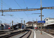 Von Zürich kommend am Hauptbahnhof Lausanne angekommen