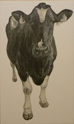 「388正面図」　板目木版画　"The Front of 388"    Woodblockprint on Paper    2007　113cm×69cm　