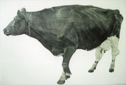 「620フォーエバー」　板目木版画　"620 Forever "     Woodblockprint on paper   2004　181cm×273cm　