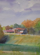 "SULL'ARGINE" - Acquerello - cm 26x20 - Anno 2024