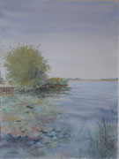 "Primavera sul lago Superiore" Acquerello - cm 40x30 - Anno 2022 (NON DISPONIBILE)