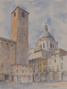 Piazza Broletto - cm 40x30 - Anno 2025