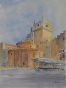 Piazza Concordia - Acquerello cm 40x30 - Anno 2024