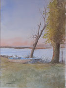 "Tramonto a Belfiore" - Acquerello cm 40x30 - Anno 2022 (NON DISPONIBILE)