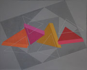 Forme in movimento 27 - Acrilico su tela - cm 80x100 - Anno 2024