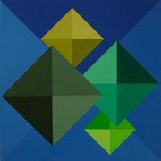 Forme in movimento 26 - Acrilico su tela - cm 80x80-Anno 2024