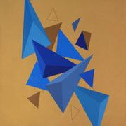 Forme in movimento 36 - Acrilico su tela - cm 70x70 - Anno 2025